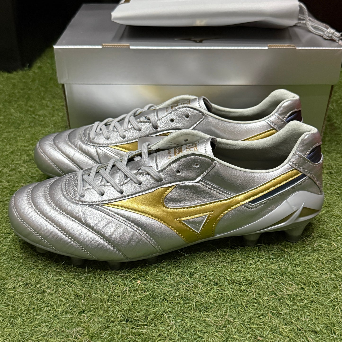 モレリア2 DNA P1GA251004 踵ネイビー 市販仕様 PLATINUM SILVER パック プラチナム シルバー パック
