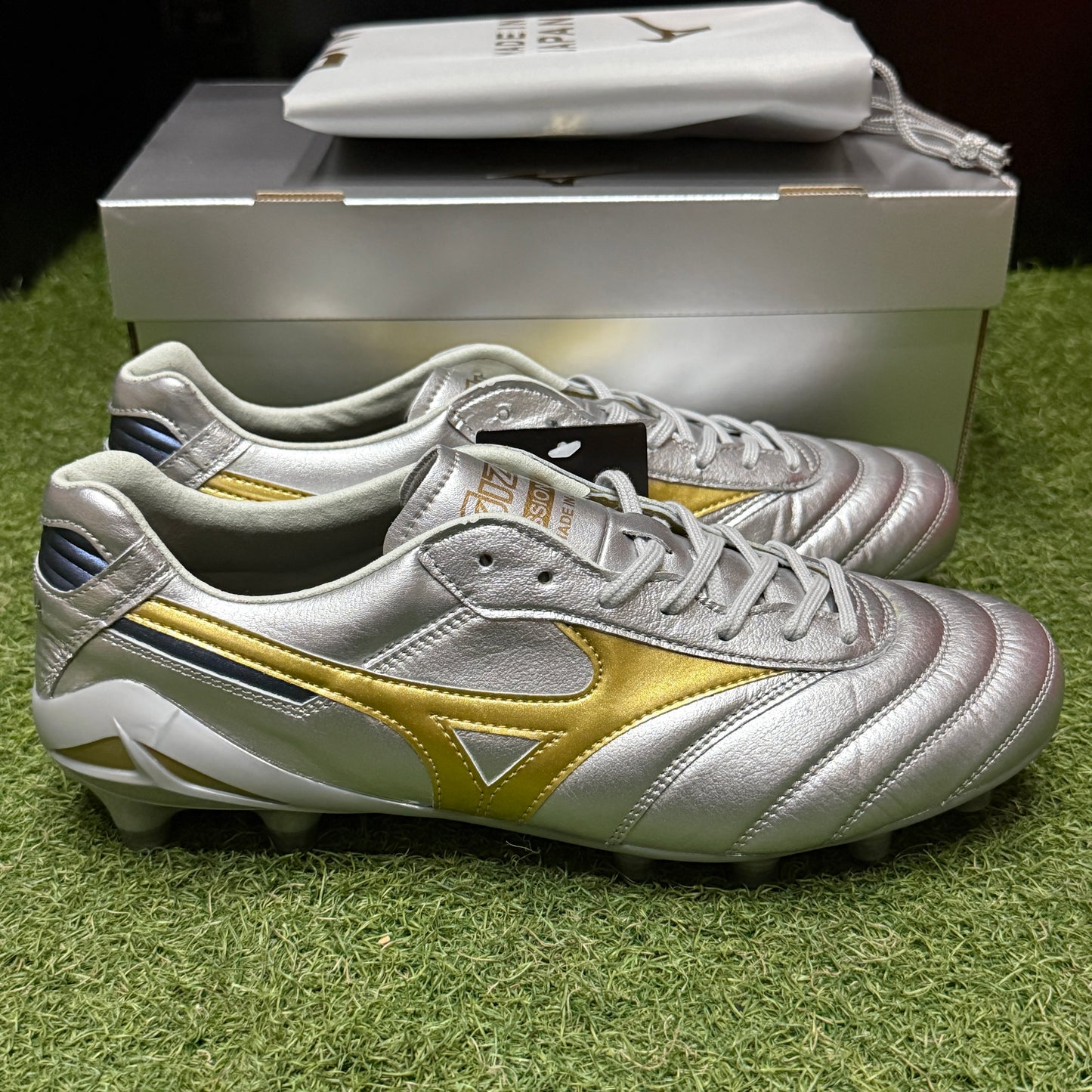 モレリア2 DNA P1GA251004 踵ネイビー 市販仕様 PLATINUM SILVER パック プラチナム シルバー パック