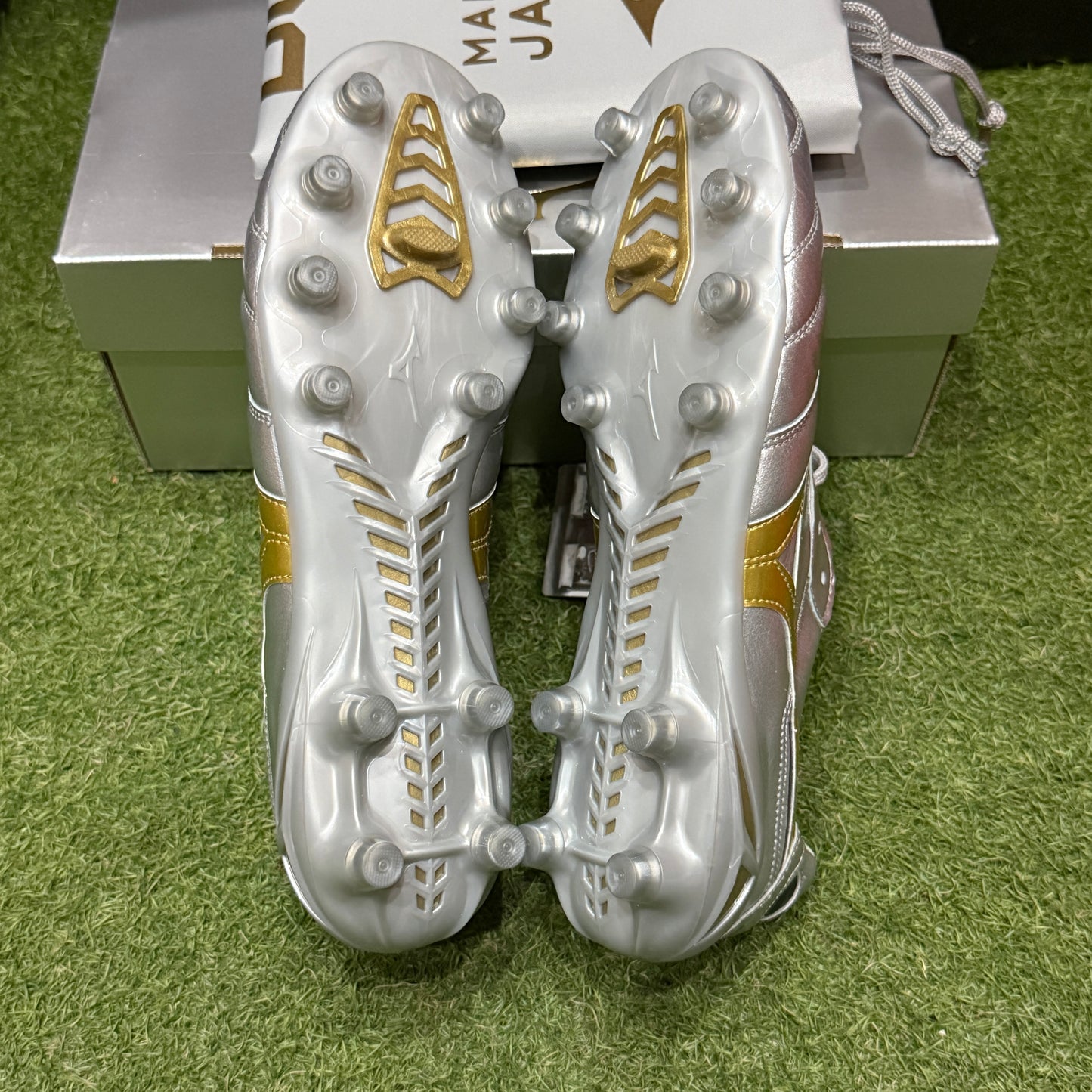 モレリア2 DNA P1GA251004 踵ネイビー 市販仕様 PLATINUM SILVER パック プラチナム シルバー パック
