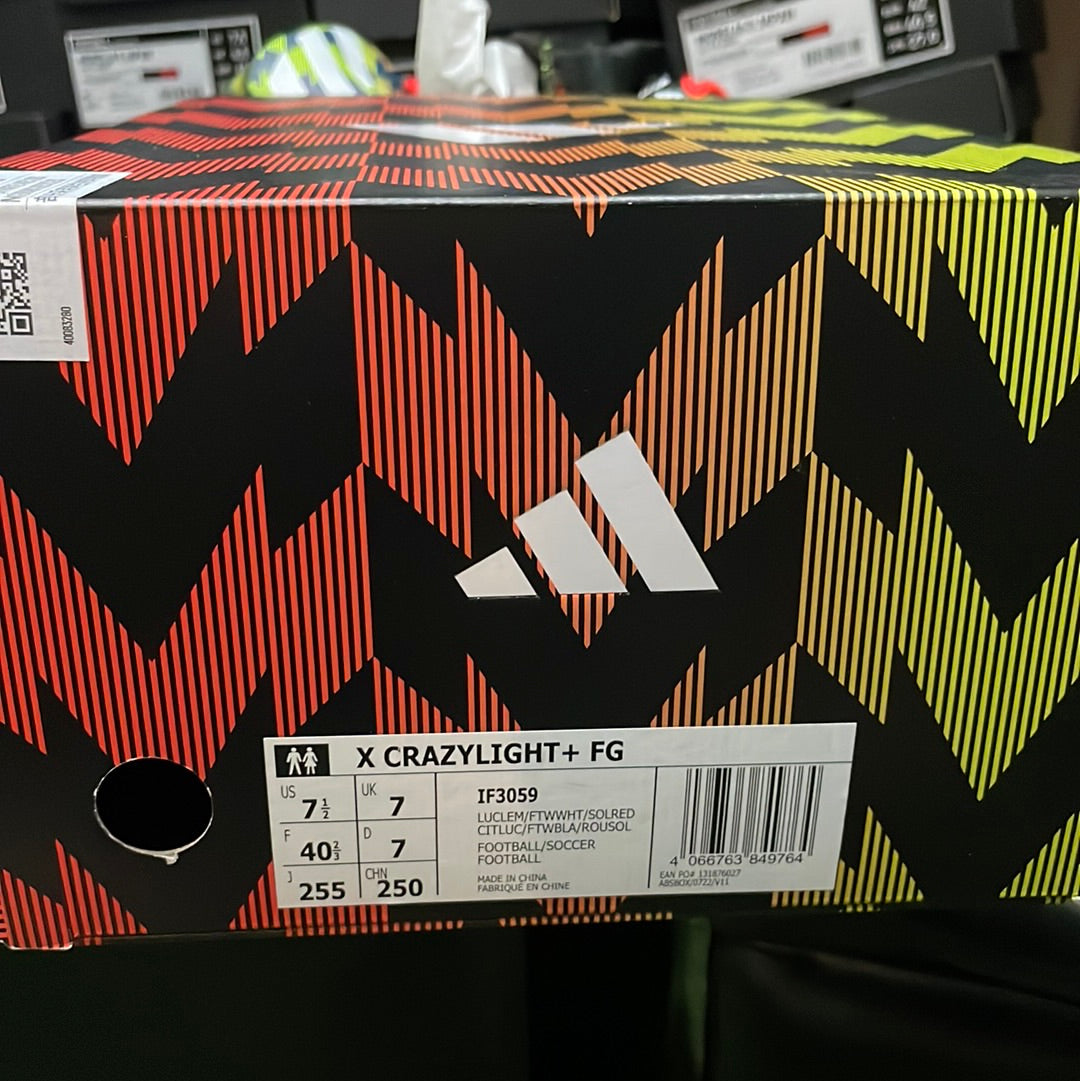 X CRAZYLIGHT+ FG 天然芝 アディダス IF3059 CRAZYFAST