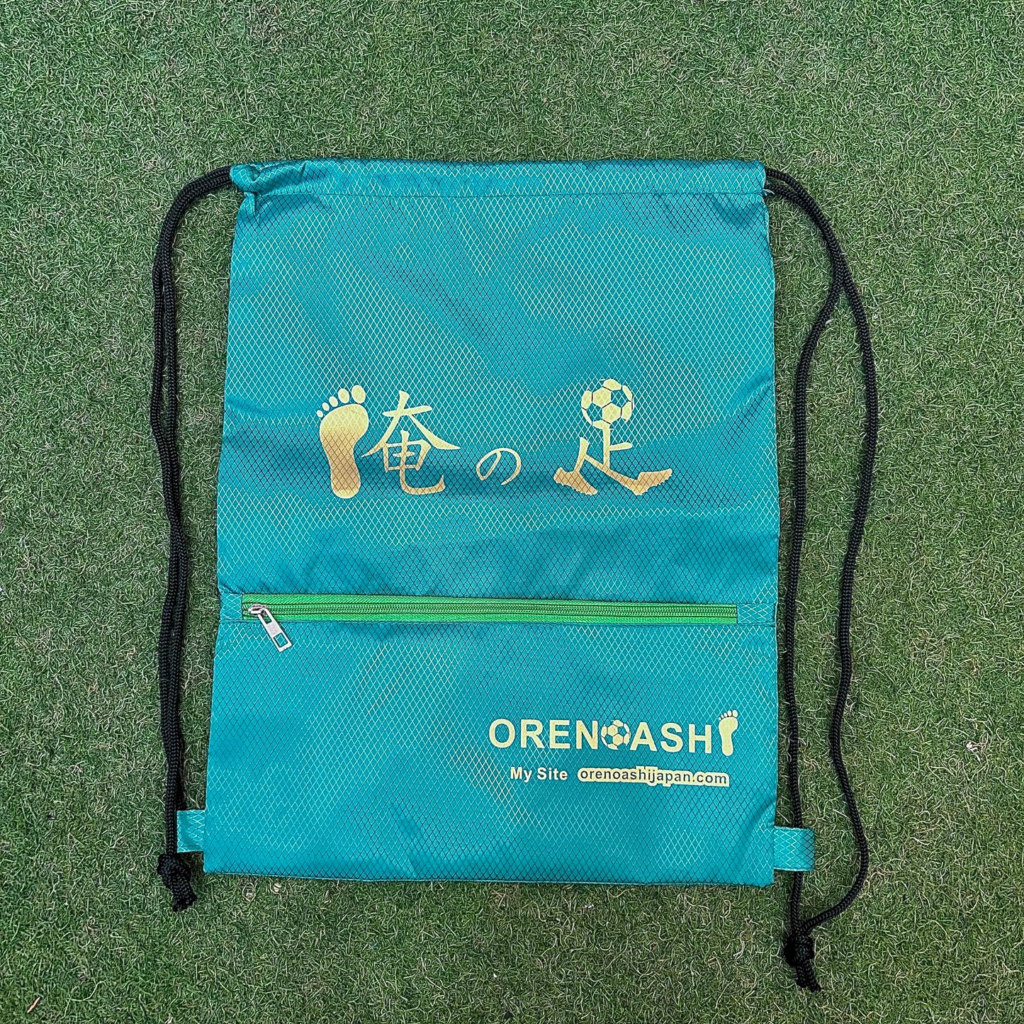 グリーン×ゴールド 俺の足オリジナルシューズケース