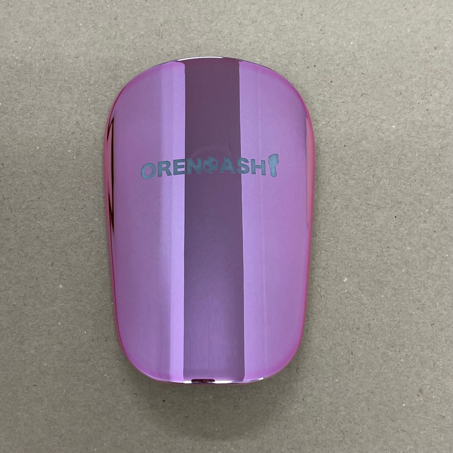 ピンクゴールド 俺の足シンガード XS 縦8.1cm 横6.0cm 13.5g