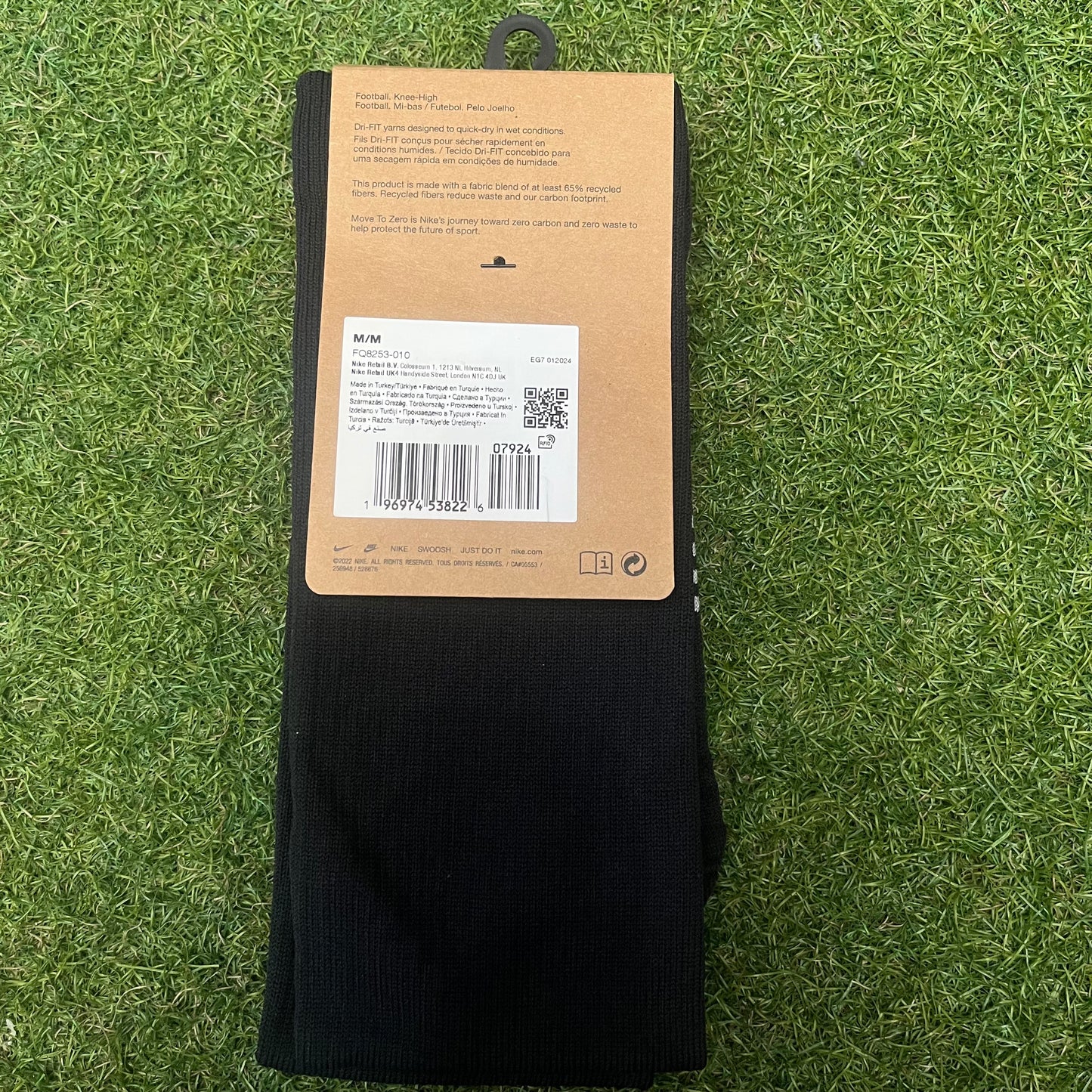 ブラック NIKE Strike Knee High 支給品ソックス FQ8253 010