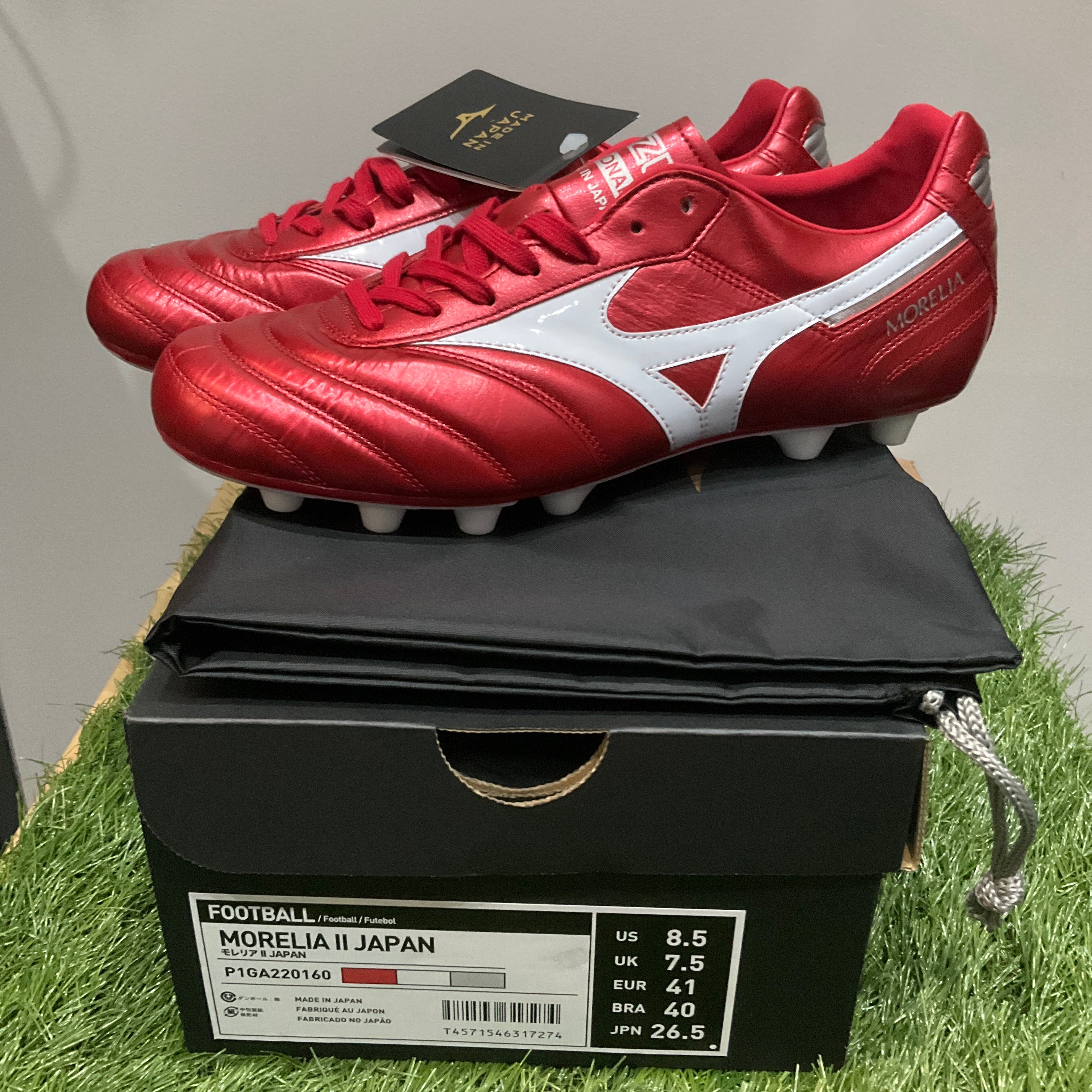 MORELIA II JAPAN パッションレッドサッカースパイク固定式